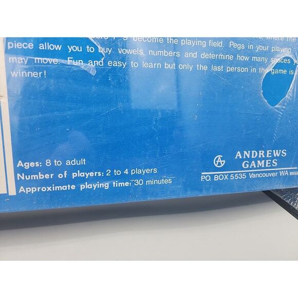 Logic Wheel Board Game Andrew's Games Vancouver Rare Sealed - Picture 3 of 8